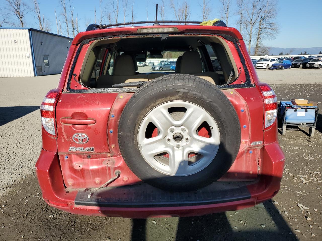 2012 Toyota RAV 4 VIN 2T3BF4DV5CW181133 Copart auction photo, rear end damage thumbnail 6