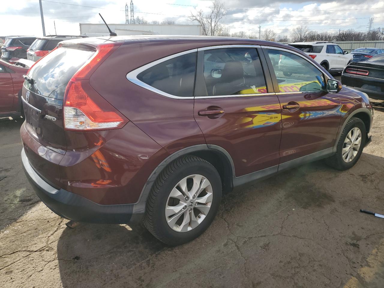 2012 Honda CR-V VIN 5J6RM4H50CL044077 Copart auction photo, front end damage thumbnail 3