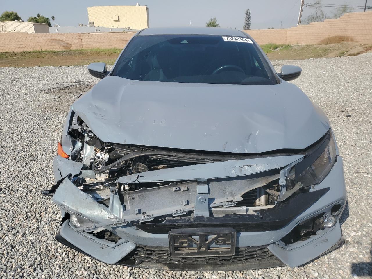 2021 Honda Civic VIN SHHFK7H49MU406661 Copart auction photo, front end / side damage thumbnail 5