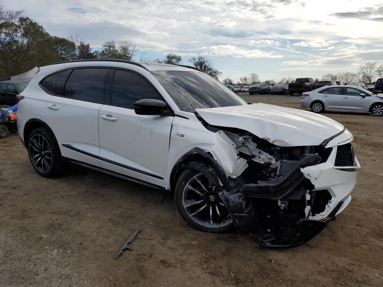 2024 Acura MDX VIN 5J8YD8H82RL004631 Copart auction photo, front end damage thumbnail 4