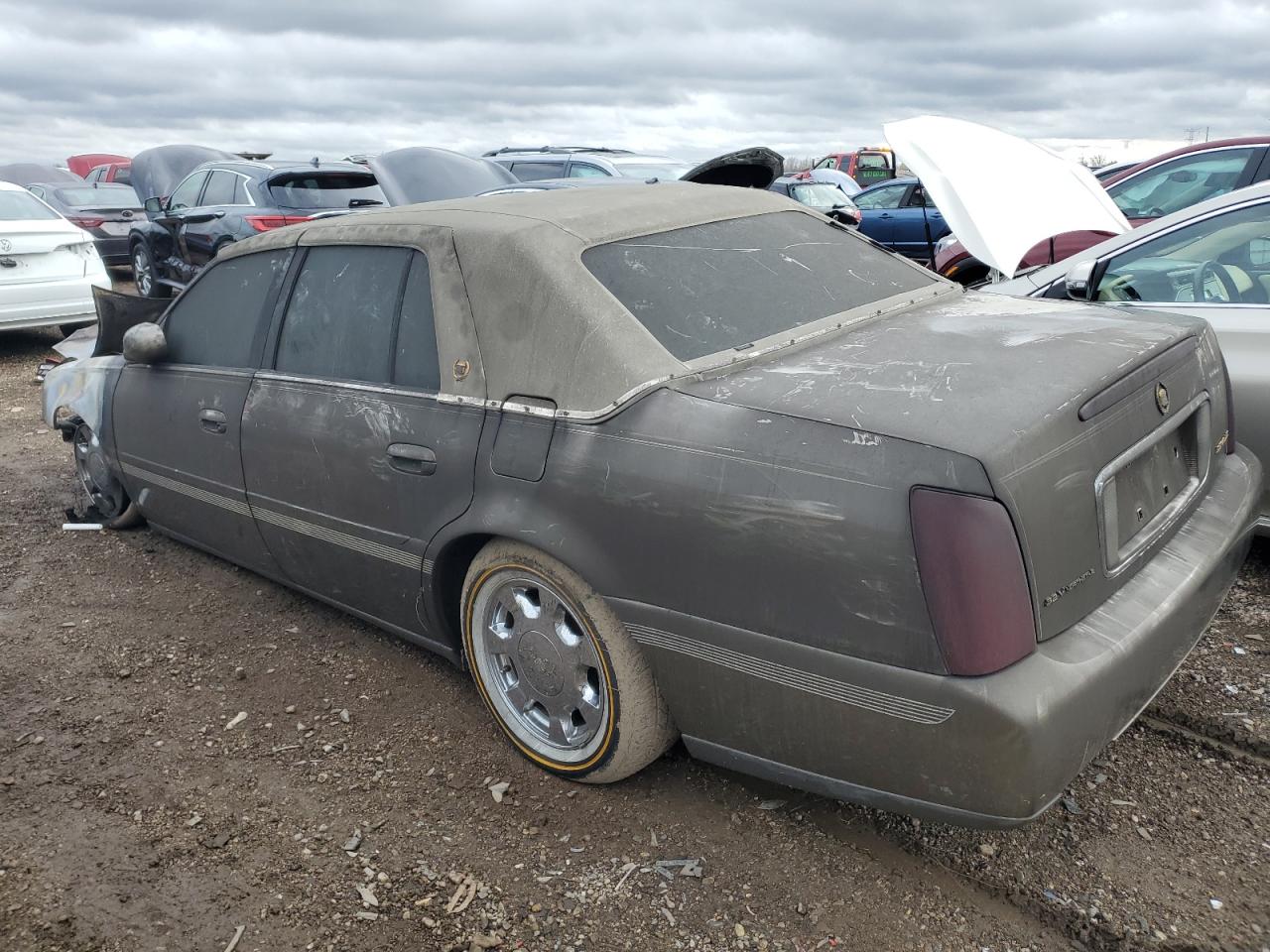 2001 Cadillac De Ville VIN 1G6KD54Y21U235166 Copart auction photo, burn - engine / all over damage thumbnail 2