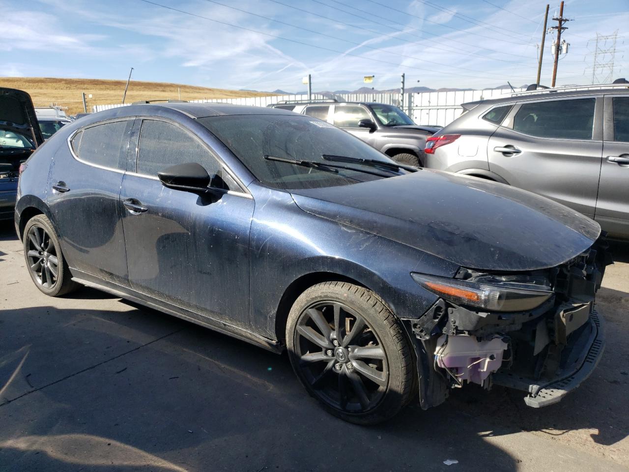 2020 Mazda 3 VIN JM1BPBNM6L1154285 Copart auction photo, front end / undercarriage damage thumbnail 4