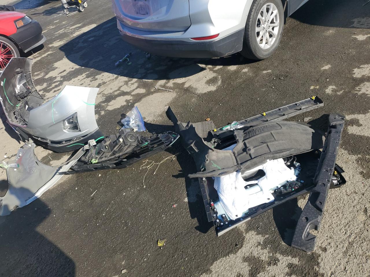 2021 Chevrolet Equinox VIN 3GNAXHEVXMS164185 Copart auction photo, all over damage thumbnail 12