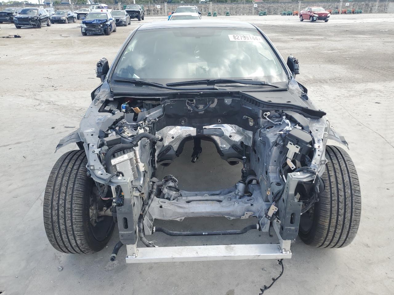 2021 Infiniti Q60 VIN JN1EV7JK9MM411057 Copart auction photo, stripped damage thumbnail 5