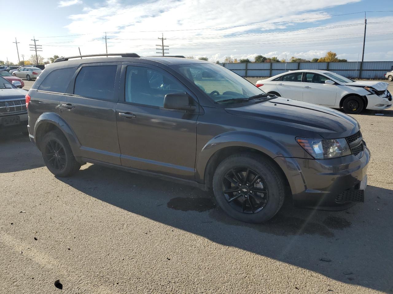 2020 Dodge Journey VIN 3C4PDCAB9LT181563 Copart auction photo, side damage thumbnail 4
