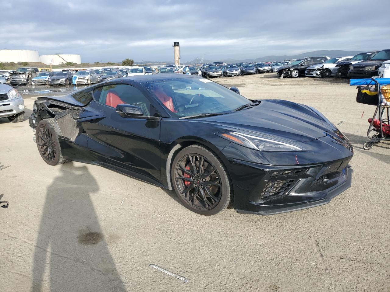 2023 Chevrolet Corvette VIN 1G1YA2D48P5114357 Copart auction photo, rear end / side damage thumbnail 4