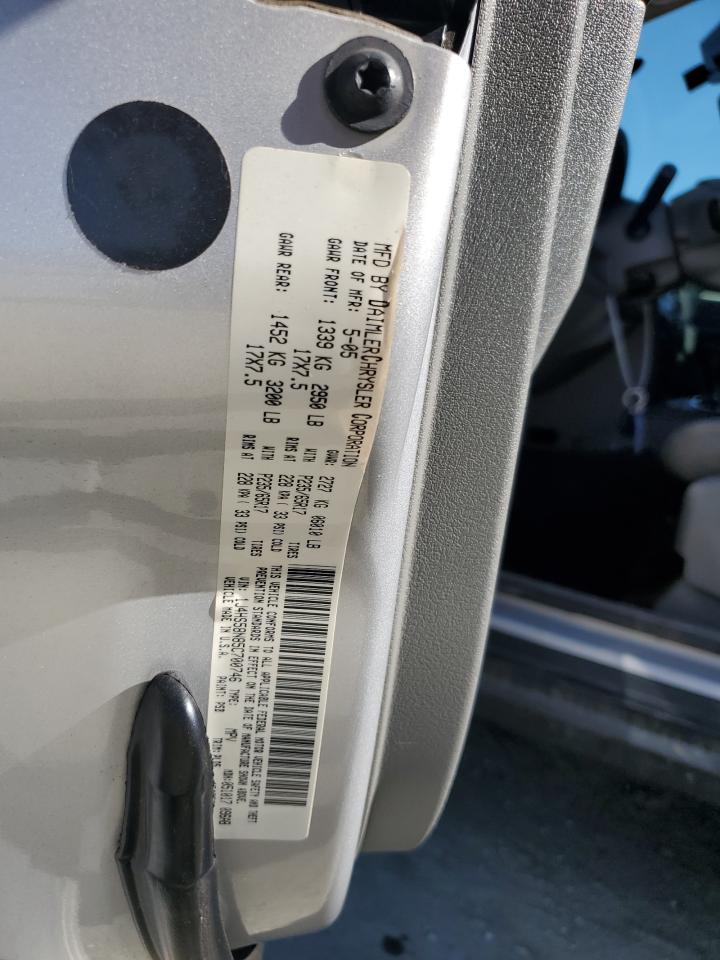 2005 Jeep Grand Cherokee VIN 1J4HS58N85C700746 Copart auction photo, front end damage thumbnail 13