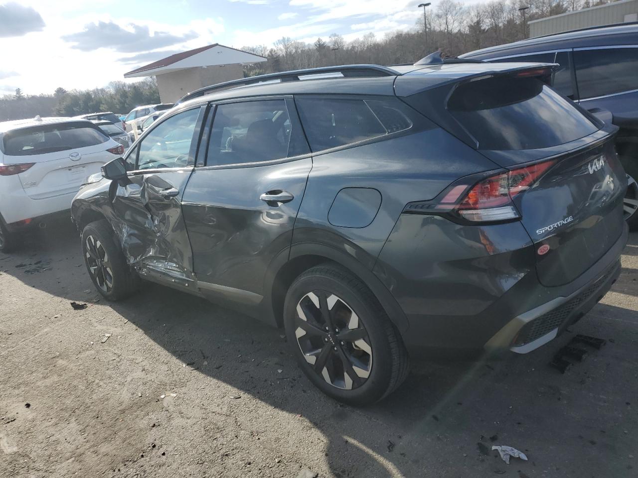 2023 KIA Sportage VIN 5XYK6CAF7PG049924 Copart auction photo, front end / side damage thumbnail 2