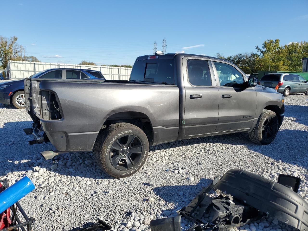 2022 RAM 1500 VIN 1C6SRFBT9NN130787 Copart auction photo, rear end damage thumbnail 3