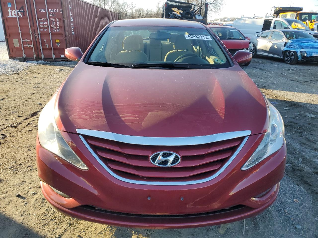 2013 Hyundai Sonata VIN 5NPEB4AC2DH520208 Copart auction photo, vandalism damage thumbnail 5