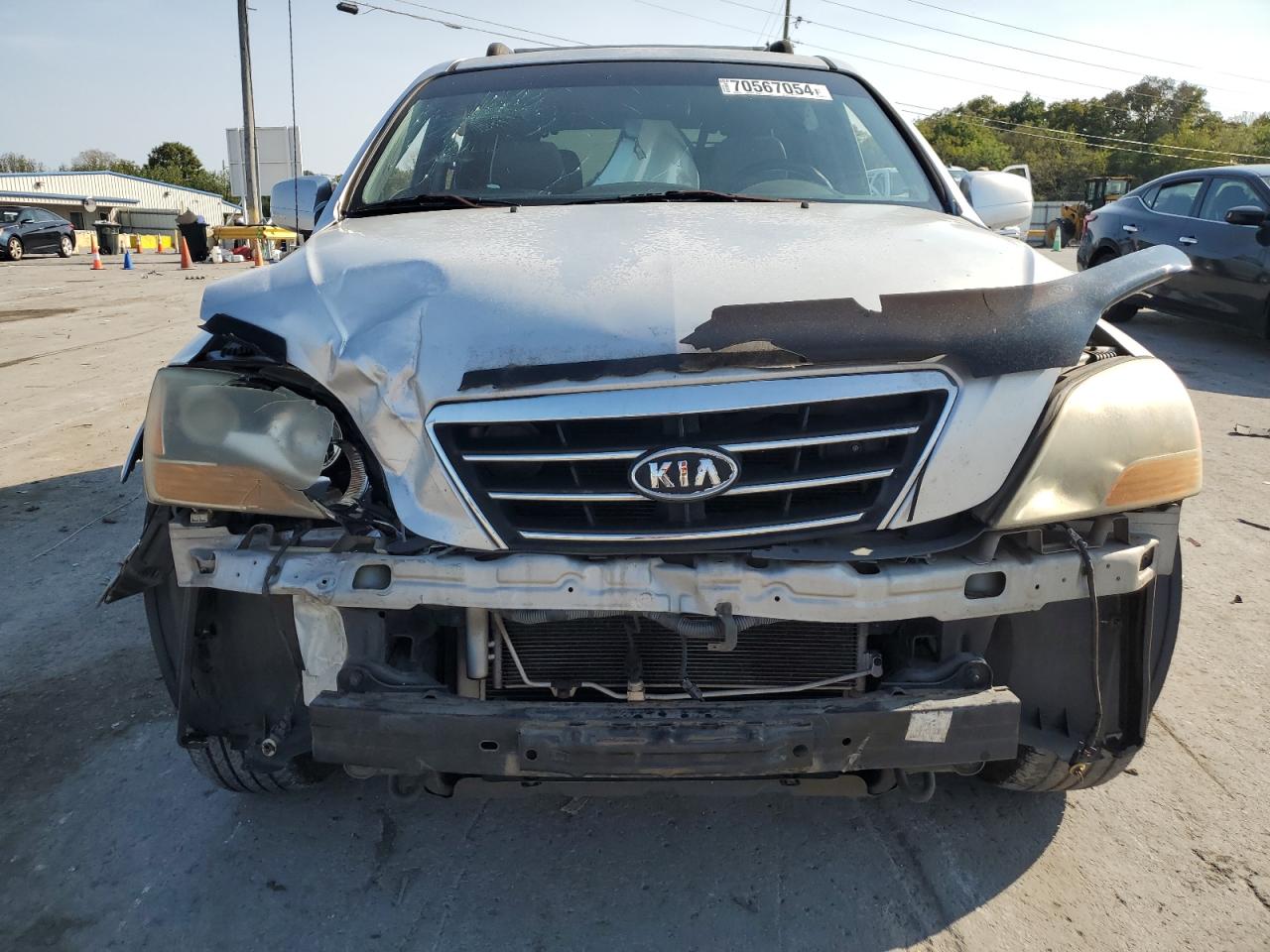 2007 KIA Sorento VIN KNDJD736875687016 Copart auction photo, front end / rear end damage thumbnail 5
