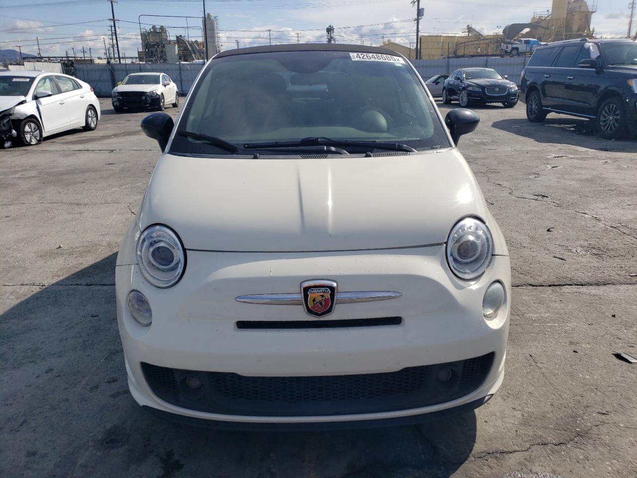 2013 Fiat 500 VIN 3C3CFFJH4DT628966 Copart auction photo, rear end damage thumbnail 5