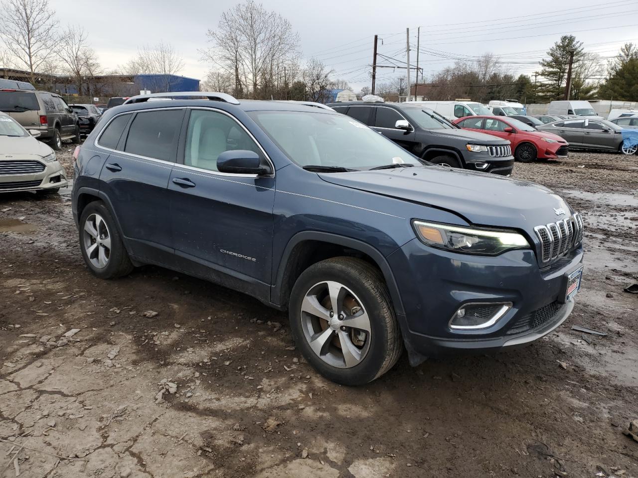 2021 Jeep Grand Cherokee VIN 1C4PJMDX2MD195124 Copart auction photo, rear end / front end damage thumbnail 4