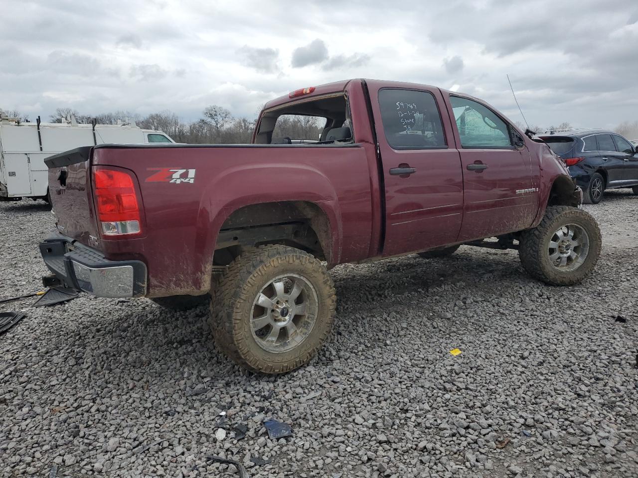 2009 GMC Sierra VIN 3GTEK23379G218916 Copart auction photo, all over damage thumbnail 3