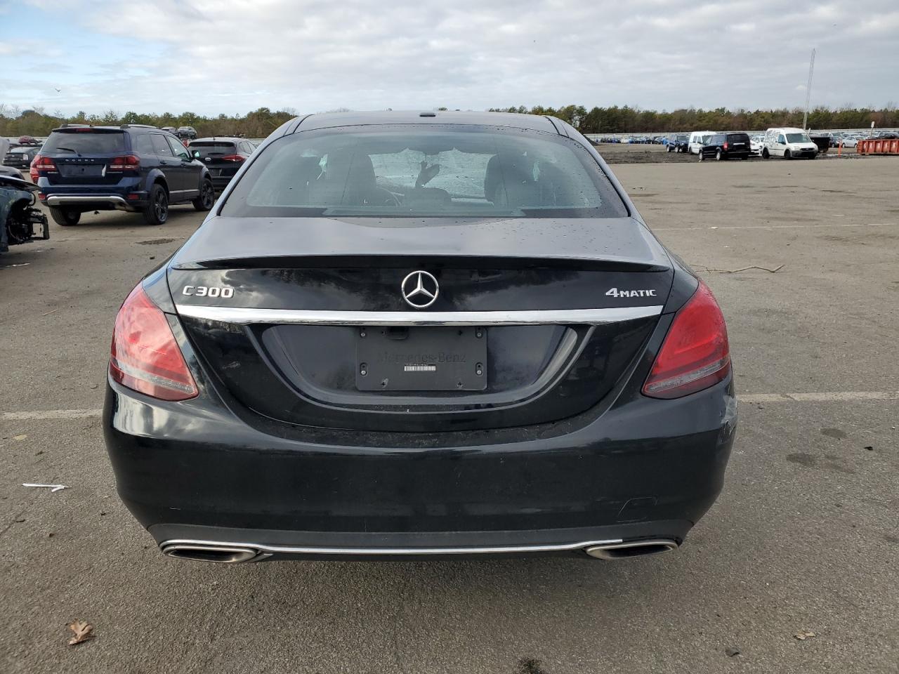 2019 Mercedes-Benz C-klasse VIN 55SWF8EB7KU289642 Copart auction photo, front end / side damage thumbnail 6