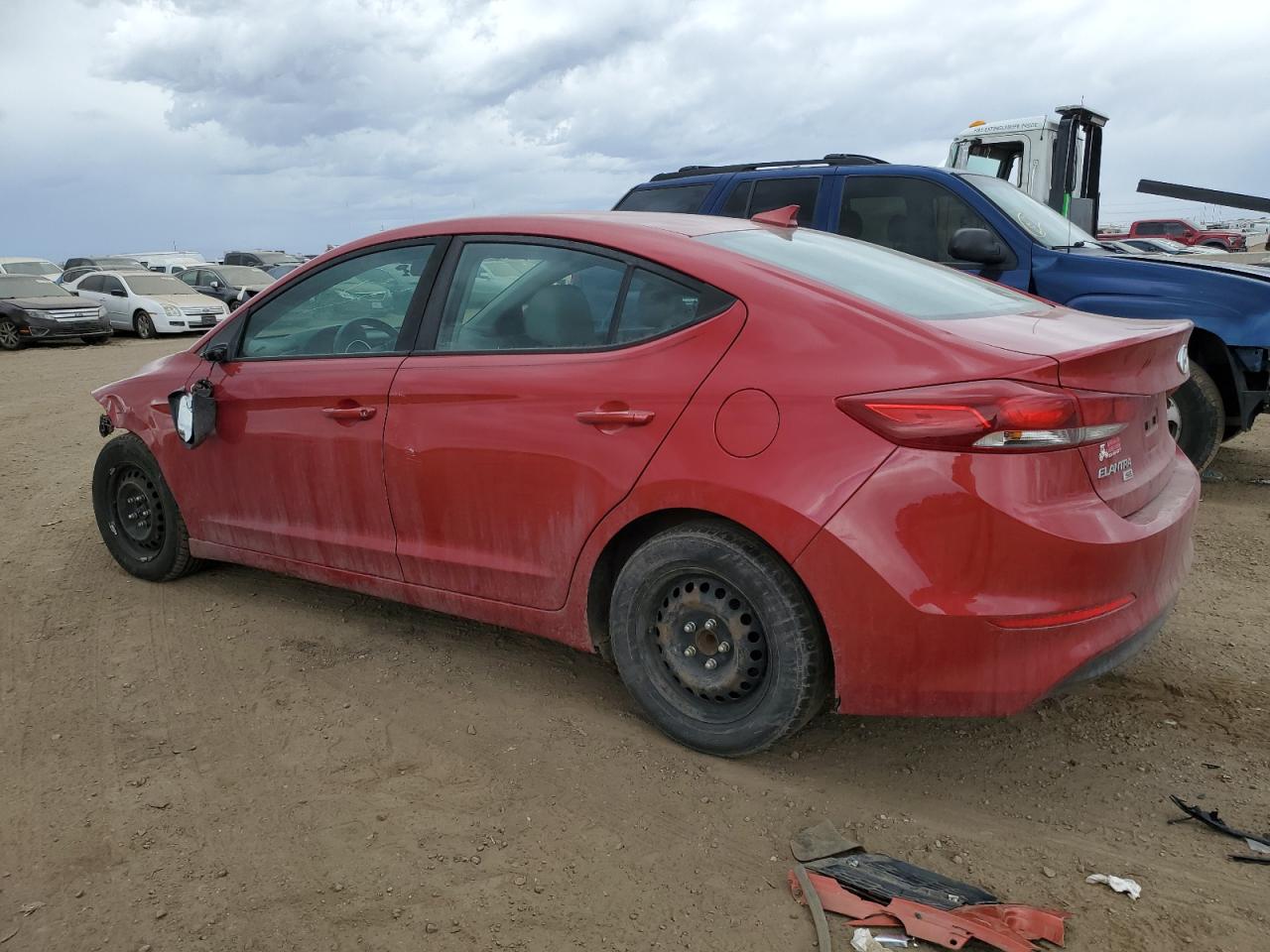 2017 Hyundai Elantra VIN 5NPD74LF5HH080334 Copart auction photo, hail / all over damage thumbnail 2