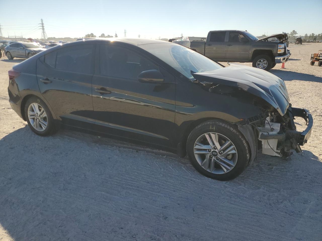 2020 Hyundai Elantra VIN KMHD84LF3LU987140 Copart auction photo, front end damage thumbnail 4
