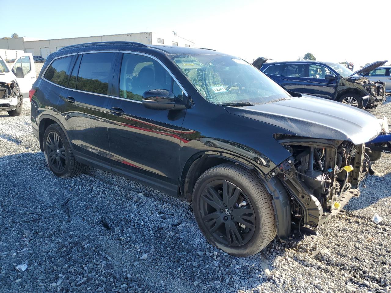 2022 Honda Pilot VIN 5FNYF5H28NB011695 Copart auction photo, front end damage thumbnail 4