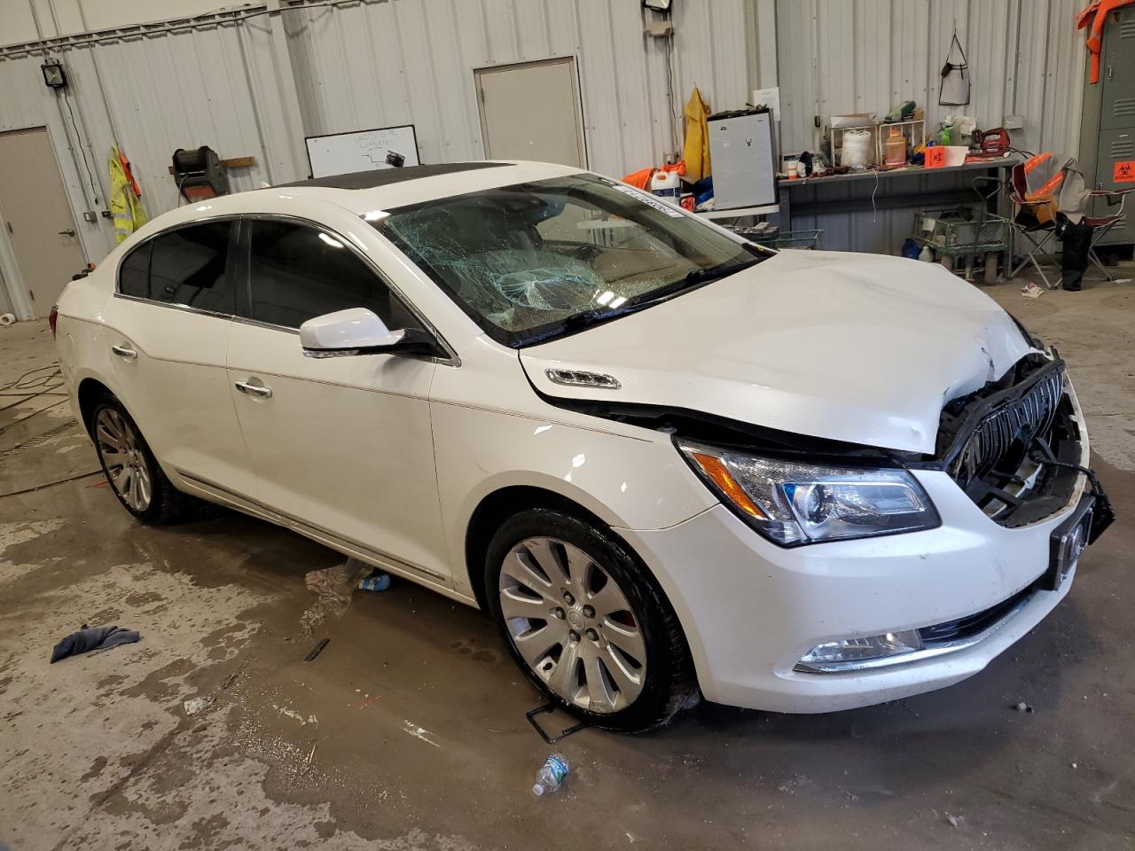 2014 Buick LaCrosse VIN 1G4GE5G31EF113064 Copart auction photo, front end damage thumbnail 4