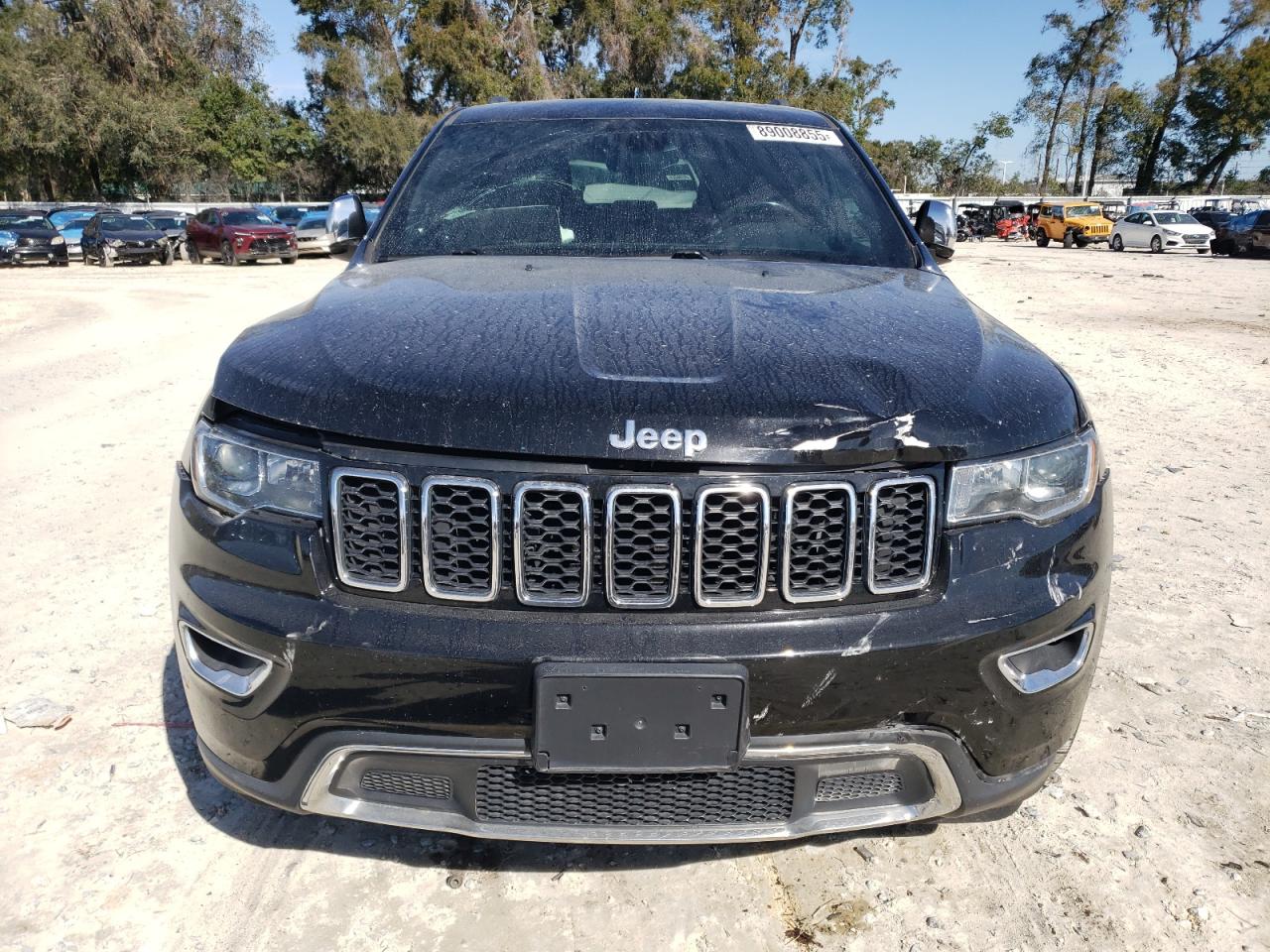 2020 Jeep Grand Cherokee VIN 1C4RJFBG5LC424150 Copart auction photo, front end / side damage thumbnail 5