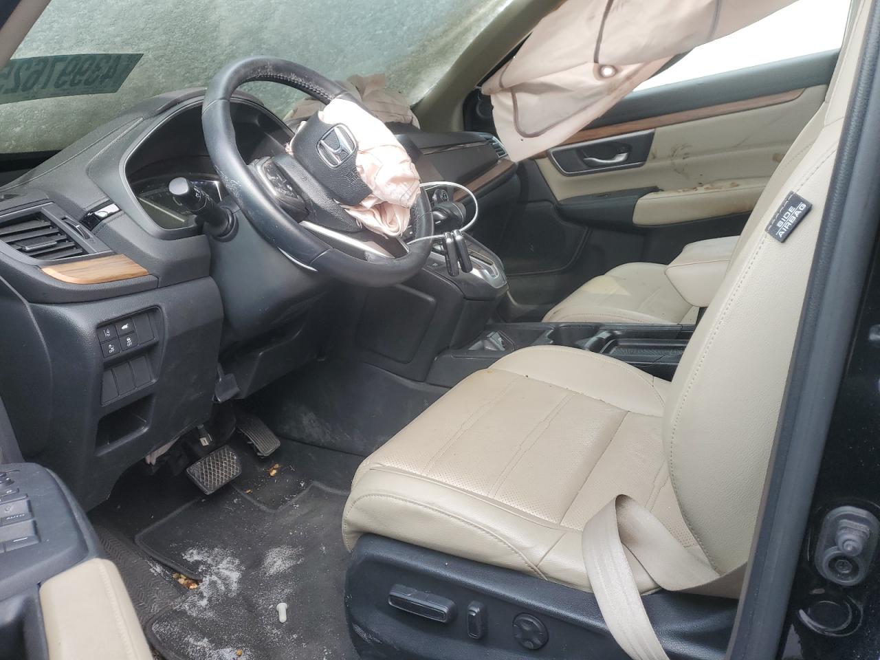 2017 Honda CR-V VIN 2HKRW2H91HH608340 Copart auction photo, front end / side damage thumbnail 7