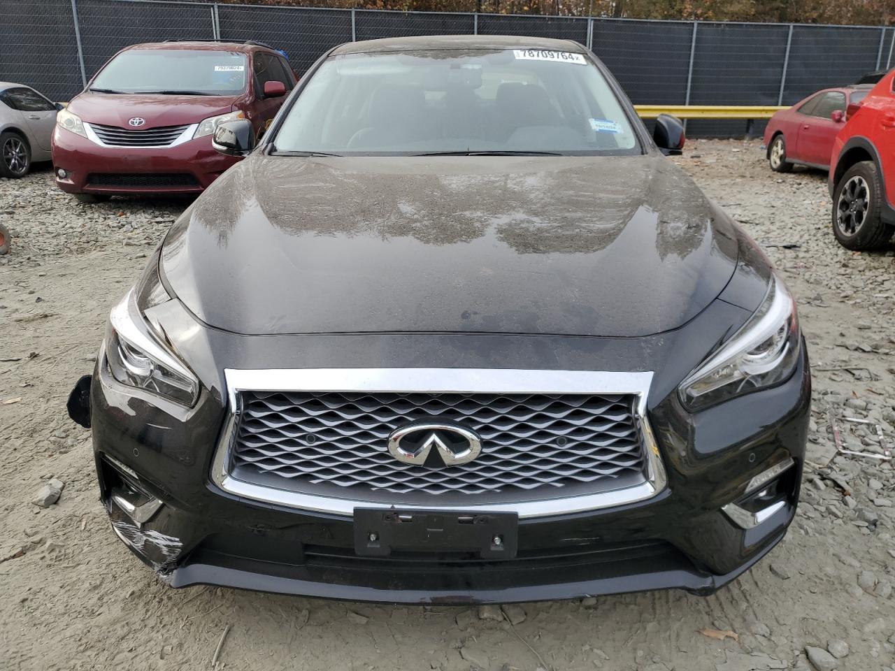2021 Infiniti Q50 VIN JN1EV7BR9MM751949 Copart auction photo, front end / undercarriage damage thumbnail 5