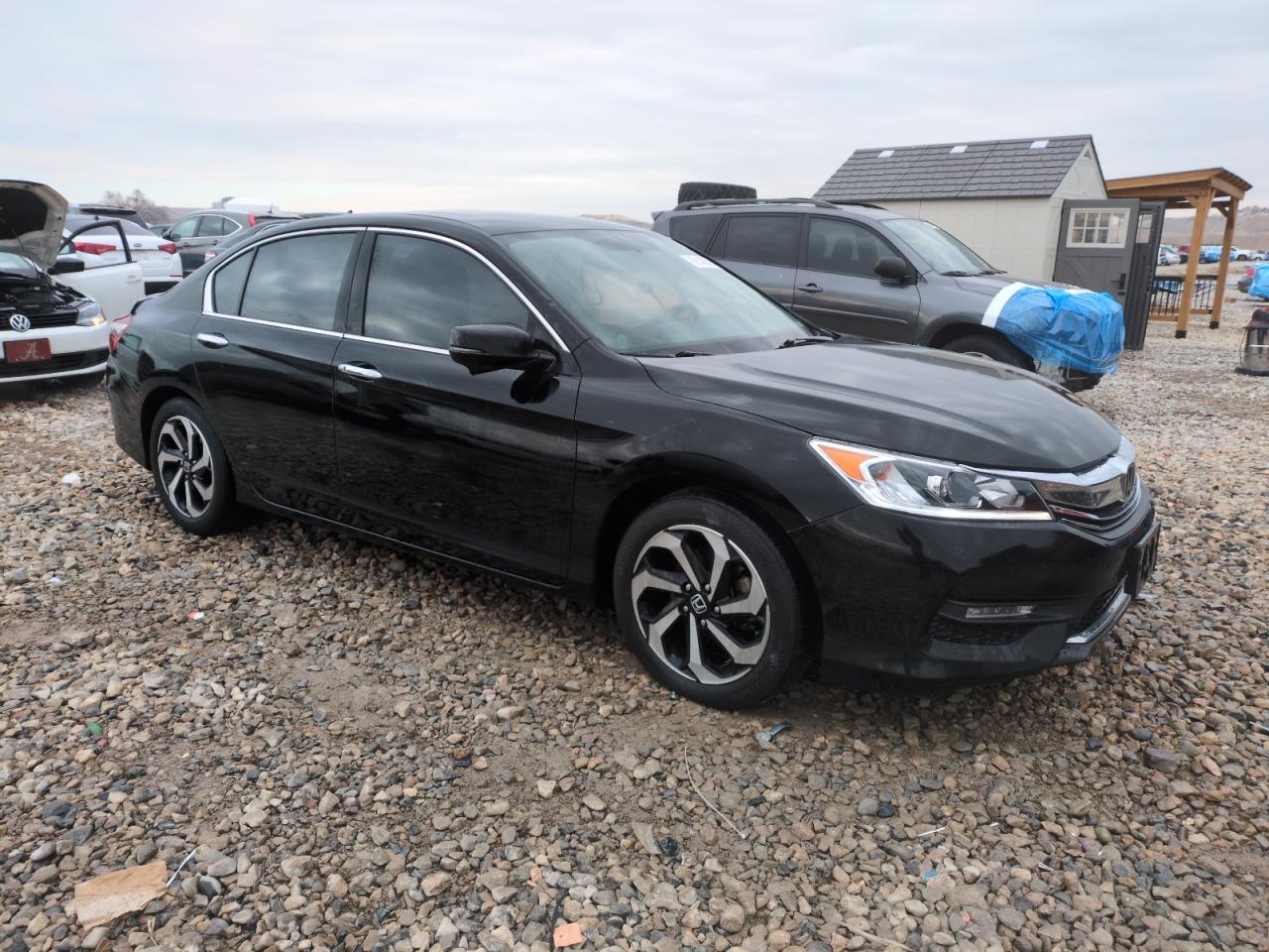 2016 Honda Accord VIN 1HGCR2F8XGA000623 Copart auction photo, rollover damage thumbnail 4