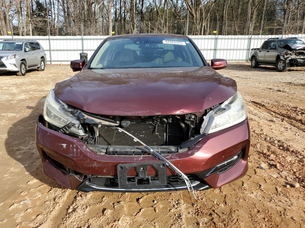 2017 Honda Accord VIN JHMCR6F74HC022442 Copart auction photo, front end damage thumbnail 5