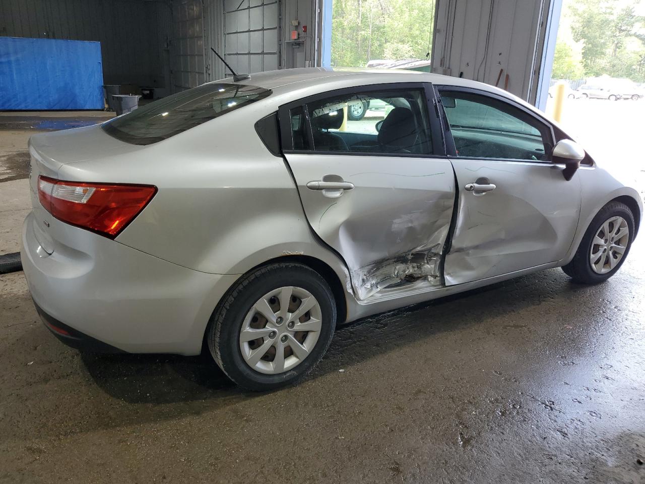 2012 KIA Rio VIN KNADM4A36C6072826 Copart auction photo, side / minor dent/scratches damage thumbnail 3