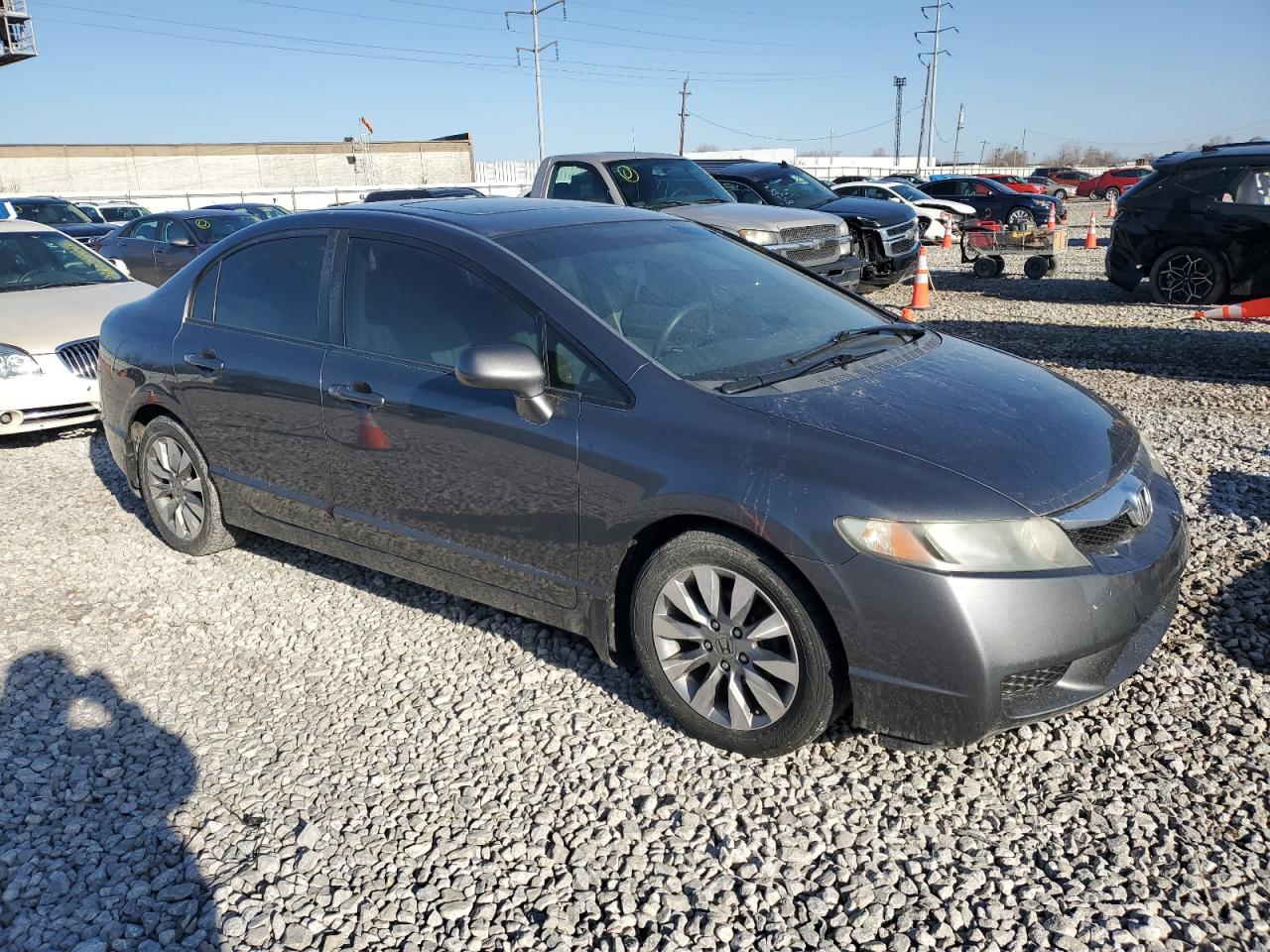 2010 Honda Civic VIN 19XFA1F80AE054790 Copart auction photo, side / front end damage thumbnail 4