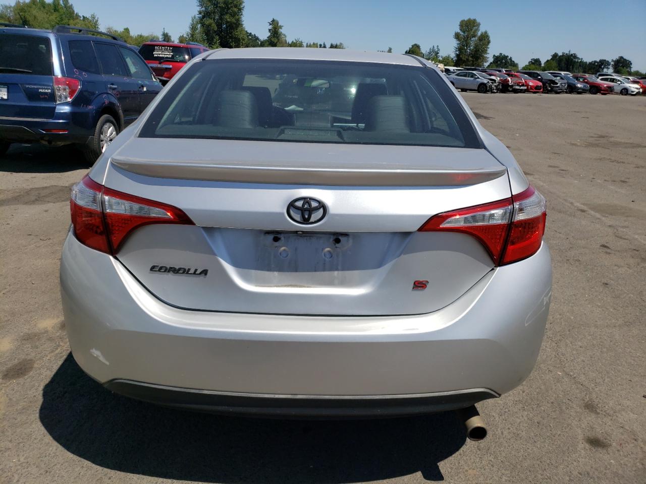 2015 Toyota Corolla VIN 2T1BURHE8FC328377 Copart auction photo, side damage thumbnail 6