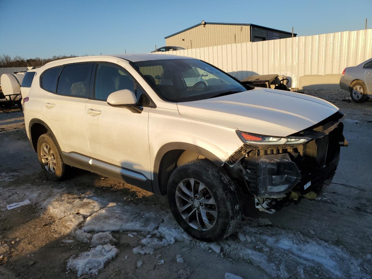 2020 Hyundai Santa Fe VIN 5NMS23AD7LH177669 Copart auction photo, front end damage thumbnail 4