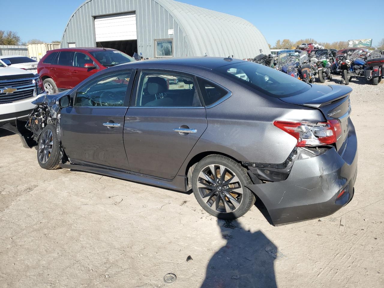 2019 Nissan Sentra VIN 3N1AB7APXKY344711 Copart auction photo, front end / rear end damage thumbnail 2