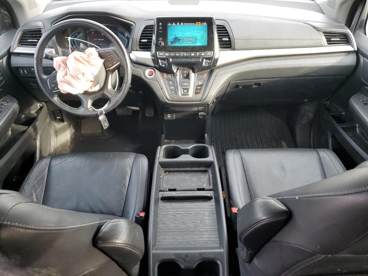2021 Honda Odyssey VIN 5FNRL6H74MB040057 Copart auction photo, undercarriage / front end damage thumbnail 8
