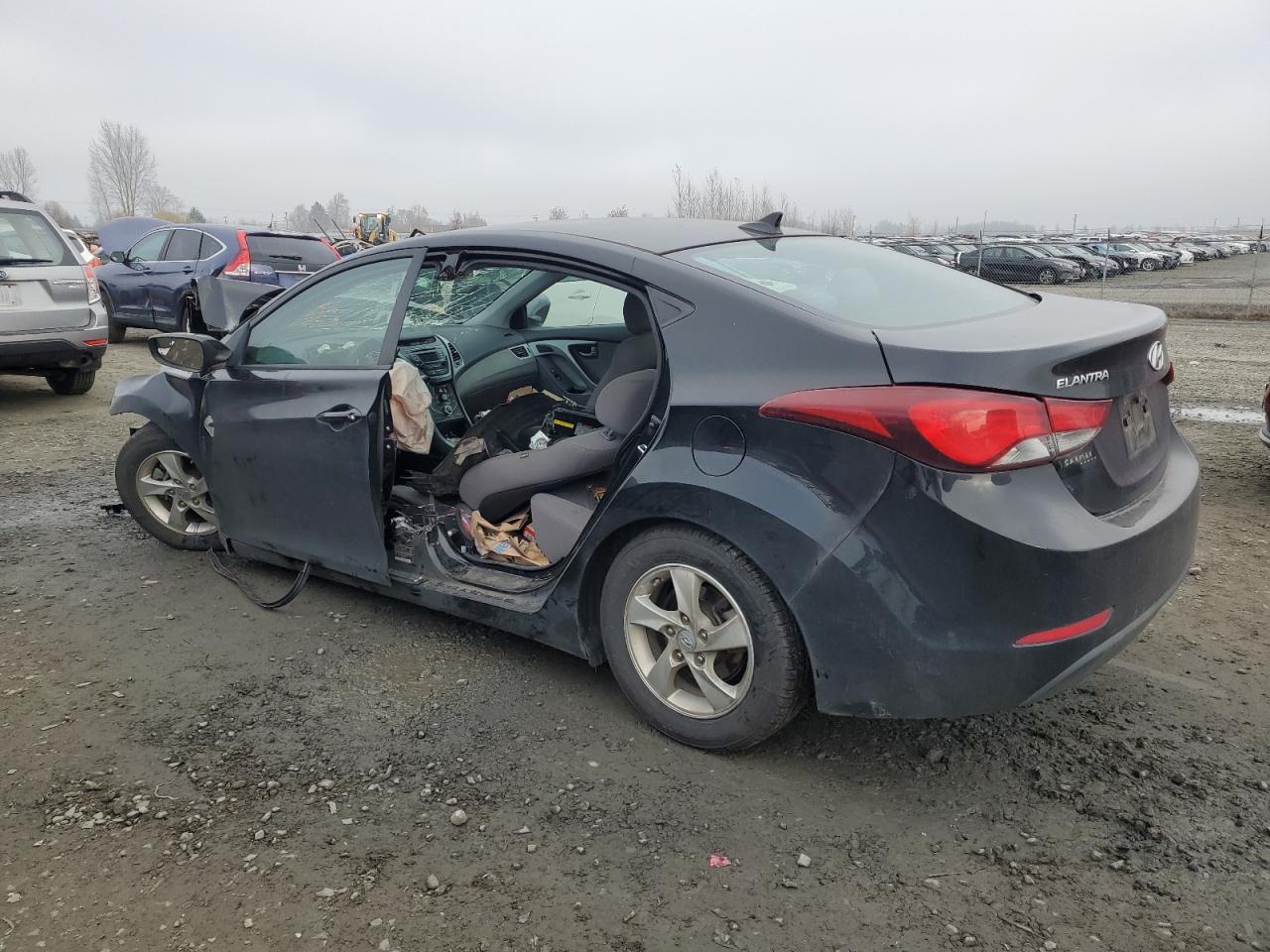 2014 Hyundai Elantra VIN 5NPDH4AE8EH500574 Copart auction photo, all over damage thumbnail 2