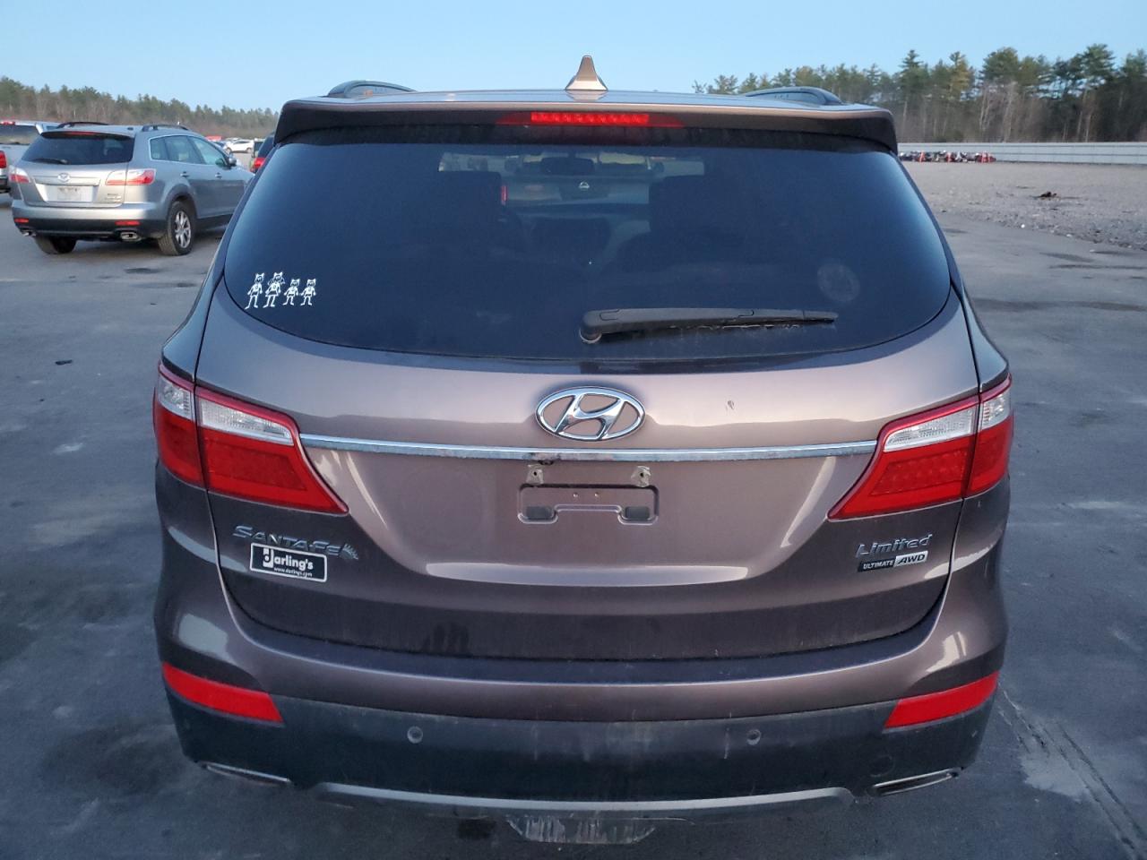 2015 Hyundai Santa Fe VIN KM8SRDHF3FU091938 Copart auction photo, front end damage thumbnail 6