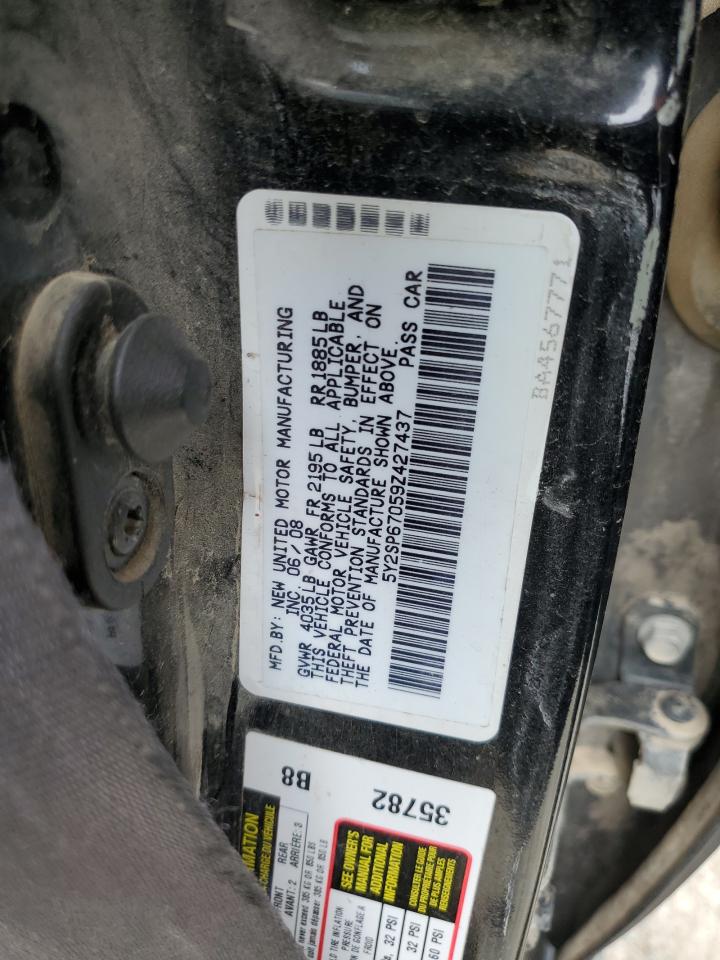 2009 Pontiac Vibe VIN 5Y2SP67059Z427437 Copart auction photo, front end / side damage thumbnail 13
