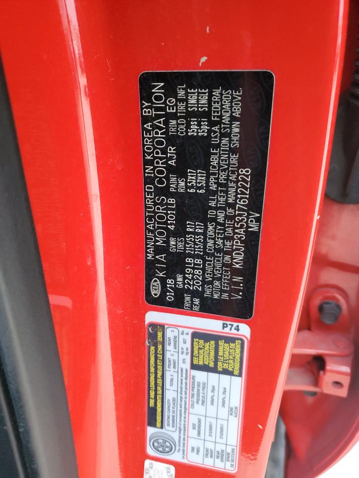 2018 KIA Soul VIN KNDJP3A53J7612228 Copart auction photo, minor dent/scratches damage thumbnail 12