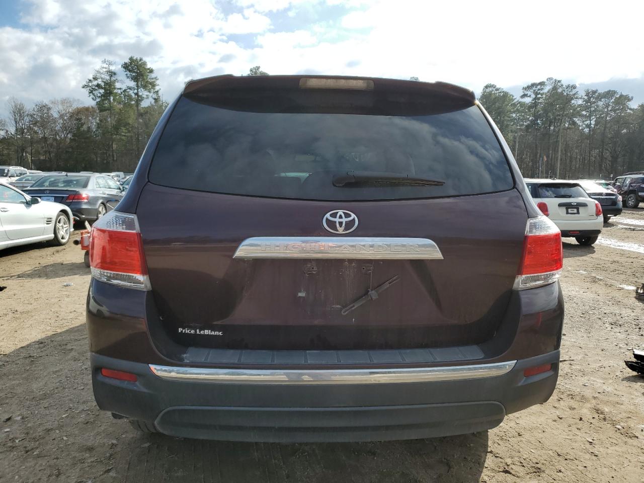2013 Toyota Highlander VIN 5TDZK3EHXDS138066 Copart auction photo, front end damage thumbnail 6