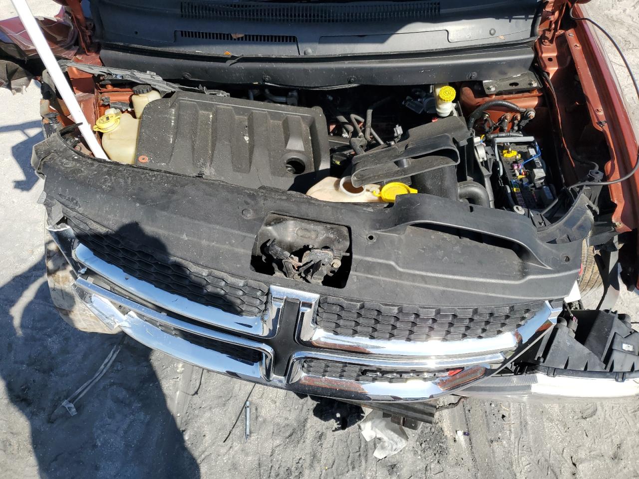 2014 Dodge Journey VIN 3C4PDCAB1ET203414 Copart auction photo, front end / minor dent/scratches damage thumbnail 12