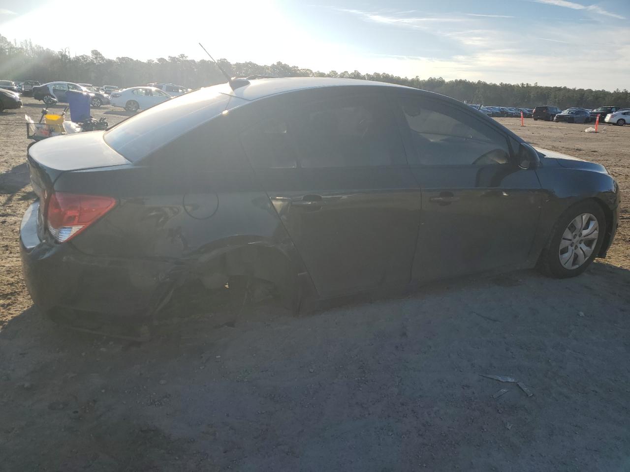 2014 Chevrolet Cruze VIN 1G1PA5SH4E7457333 Copart auction photo, undercarriage / all over damage thumbnail 3