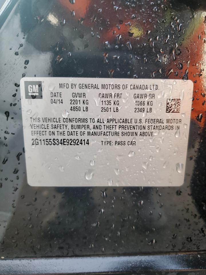 2014 Chevrolet Impala VIN 2G1155S34E9292414 Copart auction photo, front end damage thumbnail 13