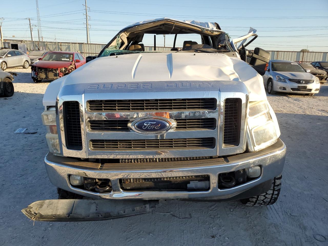 2008 Ford F250 VIN 1FTSW21R98EC30411 Copart auction photo, rollover damage thumbnail 5