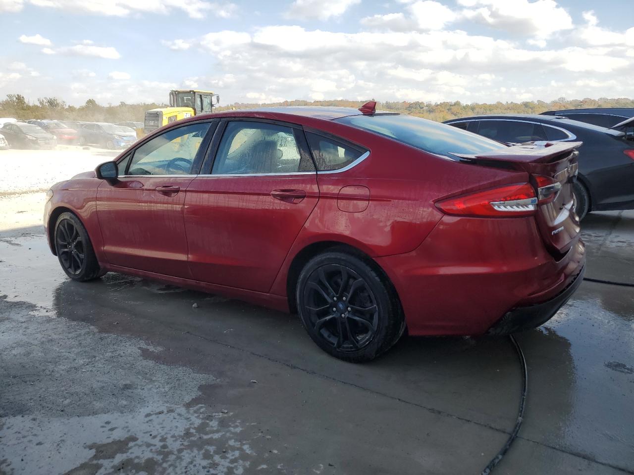 2019 Ford Fusion VIN 3FA6P0HD8KR247904 Copart auction photo, side / rear end damage thumbnail 2