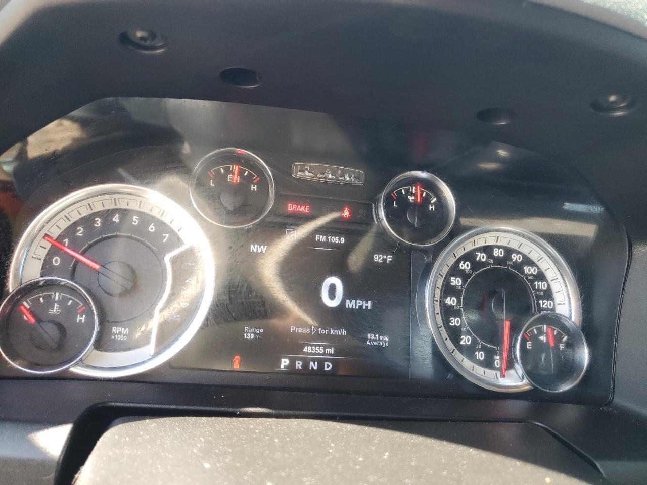 2017 RAM 1500 VIN 1C6RR7TT5HS530533 Copart auction photo, rear end / undercarriage damage thumbnail 9