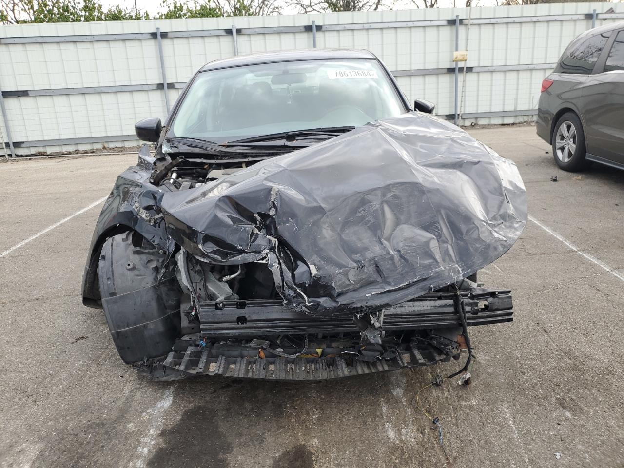 2019 Nissan Sentra VIN 3N1AB7AP3KY251612 Copart auction photo, front end / side damage thumbnail 5