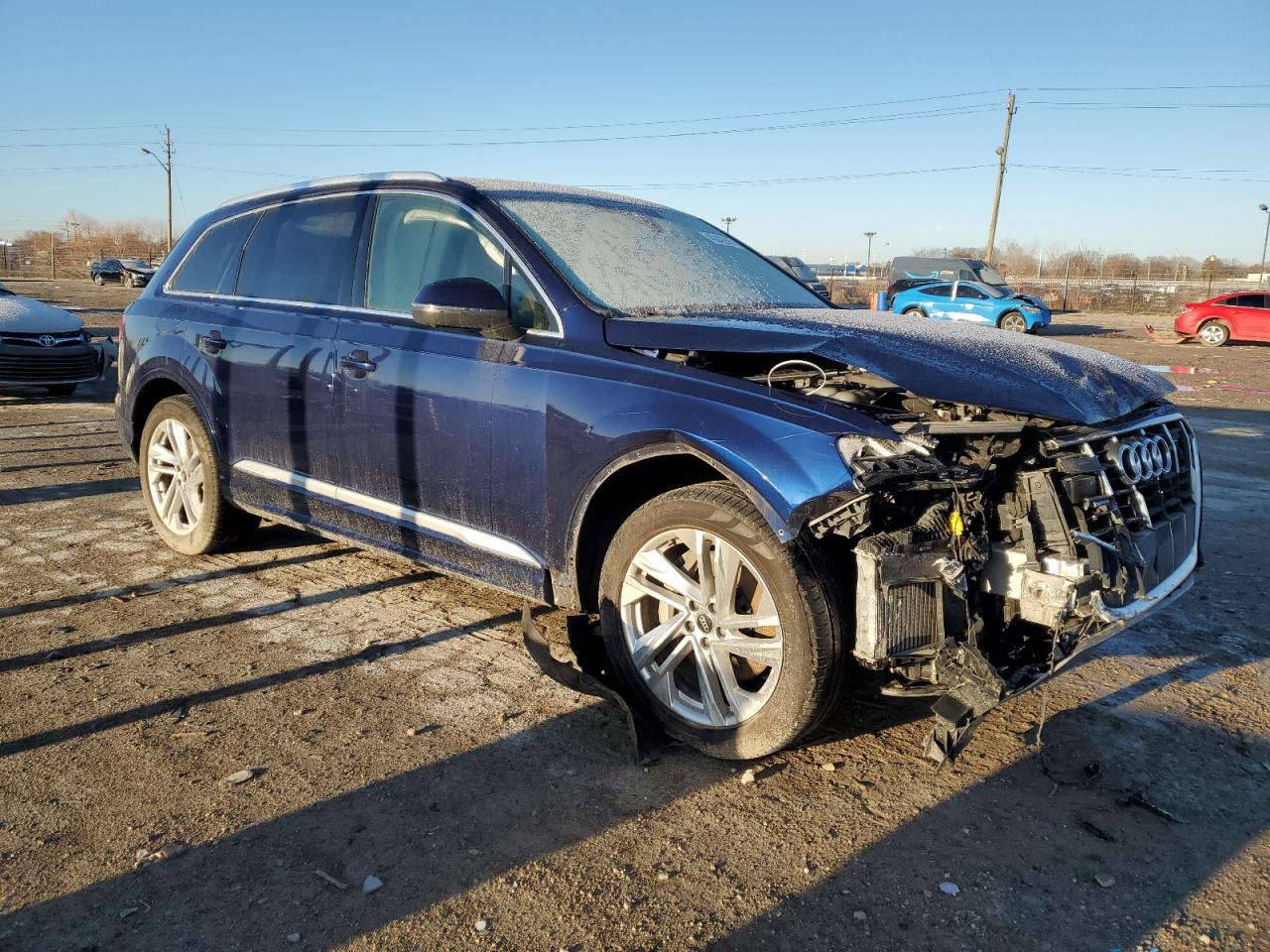 2023 Audi Q7 VIN WA1LXBF78PD015318 Copart auction photo, front end / mechanical damage thumbnail 4