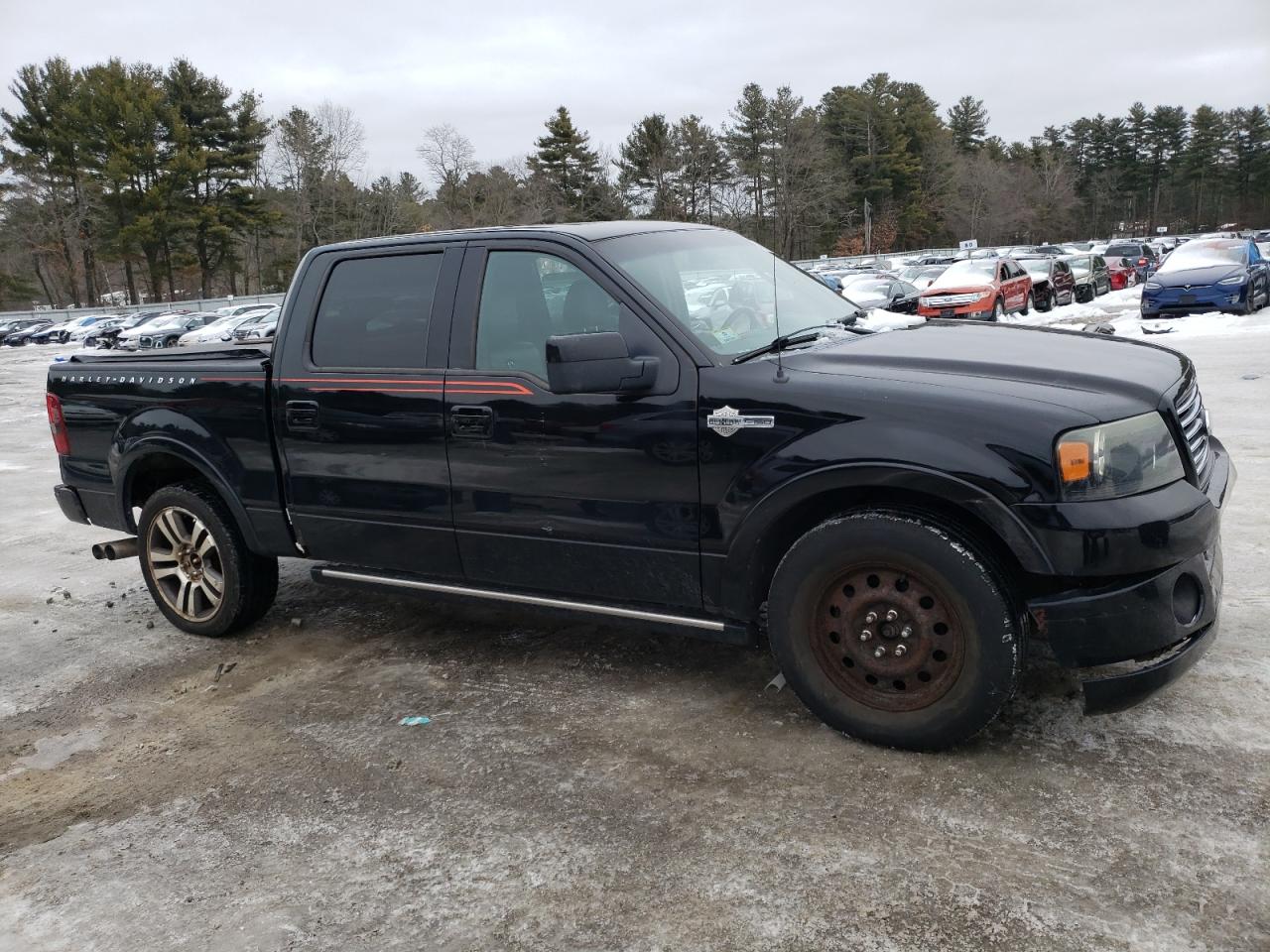 2007 Ford F-150 VIN 1FTRW12537FB53208 Copart auction photo, front end / side damage thumbnail 4