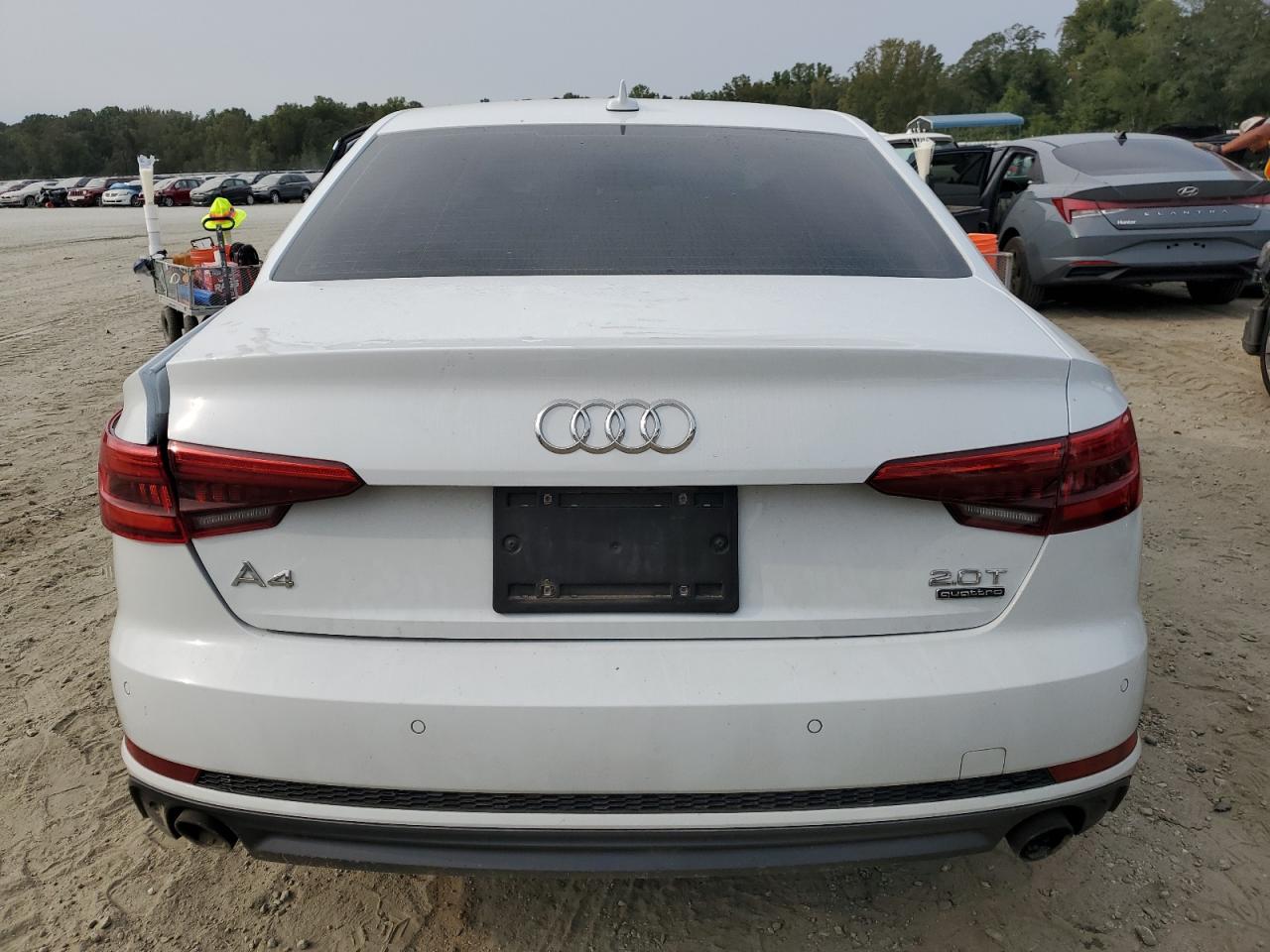 2017 Audi A4 VIN WAUENAF4XHN068048 Copart auction photo, rear end / side damage thumbnail 6