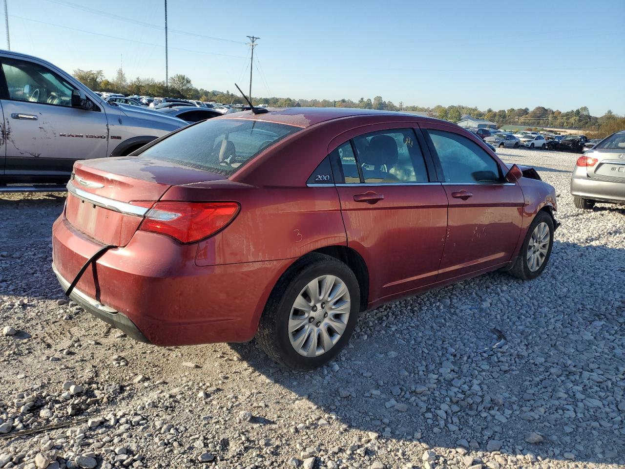 2014 Chrysler 200 VIN 1C3CCBAB0EN210533 Copart auction photo, front end damage thumbnail 3